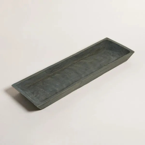BANDEJA RECTANGULAR DECO KIRI GRIS 5X73,5X22,5 CM