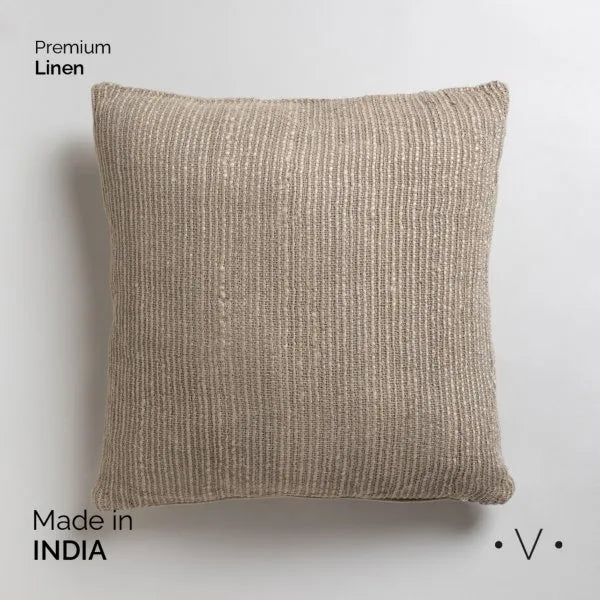 ALMOHADON BHALKI LINES BEIGE 50X50 CM